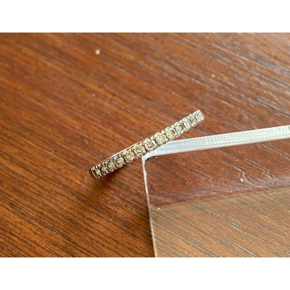 10k White Gold .25ctw Diamond Ring Sz 6.75 Signed JTW Wedding Band - Picture 2 of 8